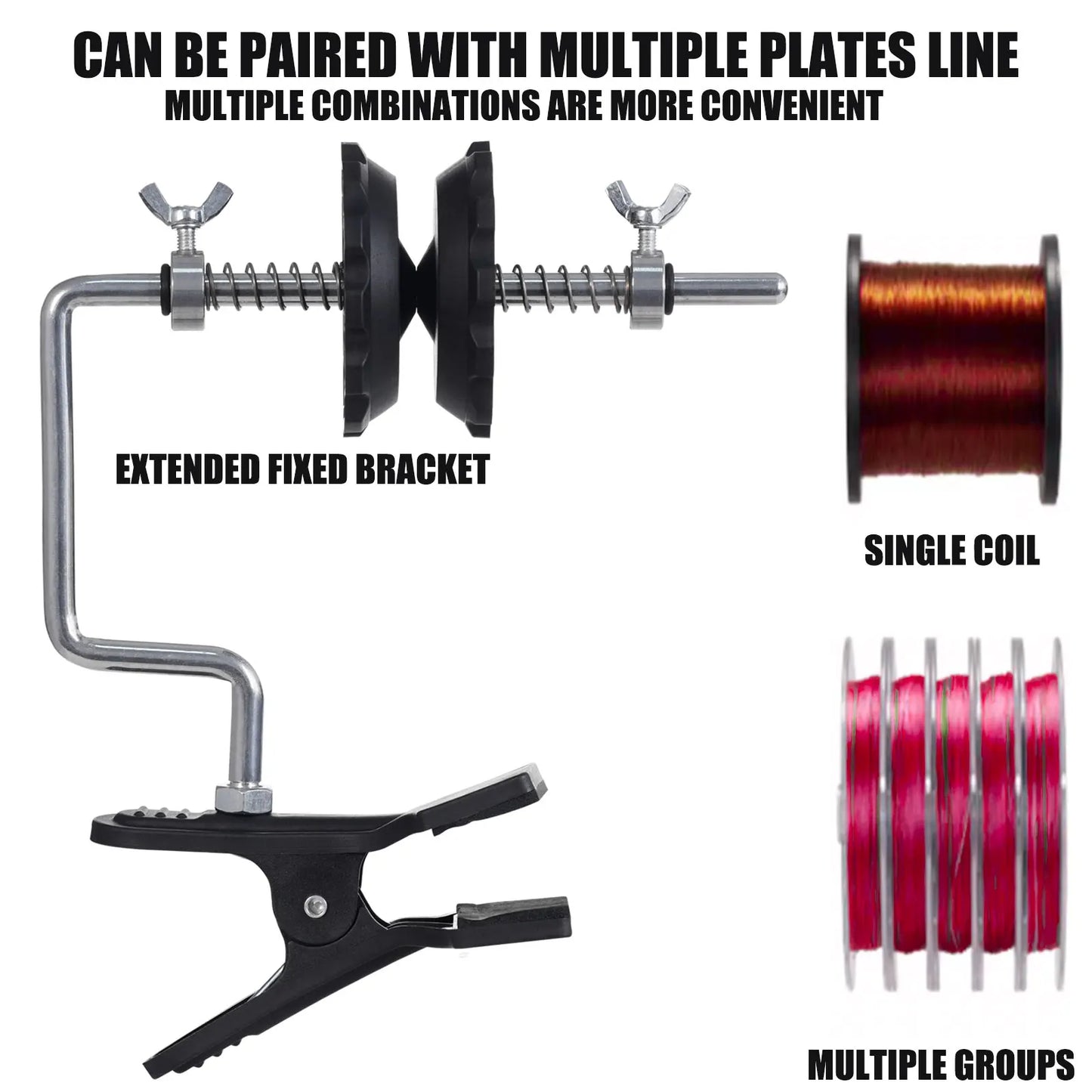 Fishing Line Spooler Tool – Tabletop Line Winder for Spinning & Baitcasting Reels