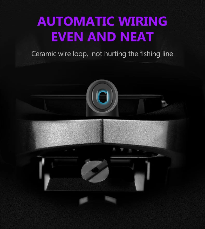 DEUKIO Full Metal Line Counter Baitcasting Reel | 6+1BB | LED Digital Display | Left & Right Hand