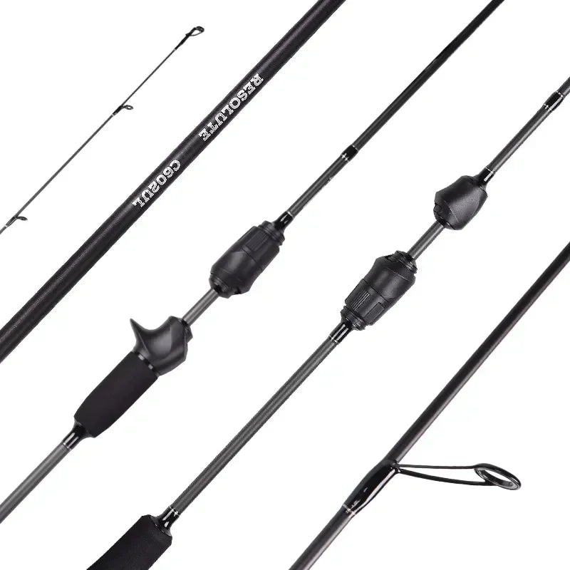 Mavllos Resolute Light BFS Rod | 4-Piece Carbon | Solid Fast Tip | 0.8–7g Lure | 2–6lb Line | Casting & Spinning