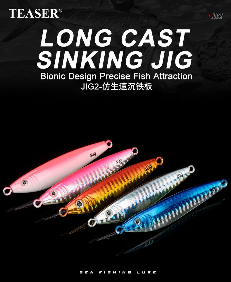 OBSESSION J2 Hard Metal Jigs Lure 60g/80g