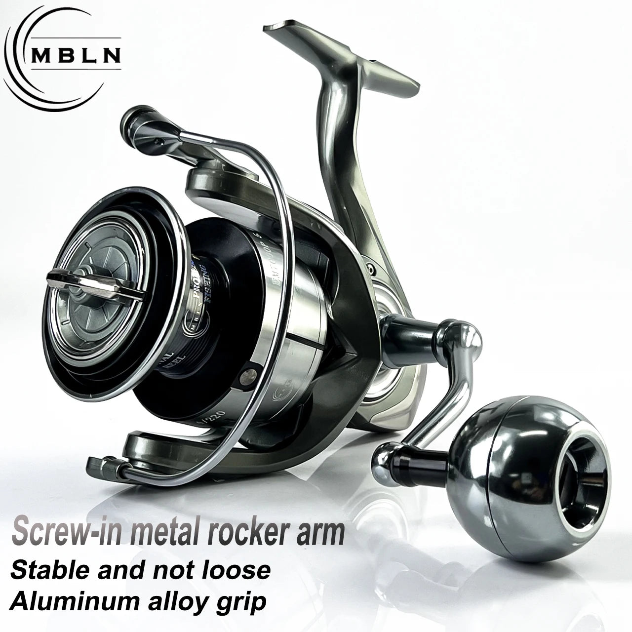 MBLN Long-Casting Spinning Reel | Full Metal Body | Aluminum Spool | Balanced Rotor & Metal Handle Knob
