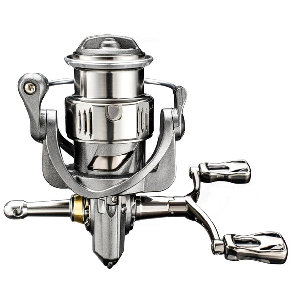 2500S / 3000M Spinning Reel – 3+1 Bearings, 8 kg Drag & CNC Metal Double Handle (Fresh & Saltwater)