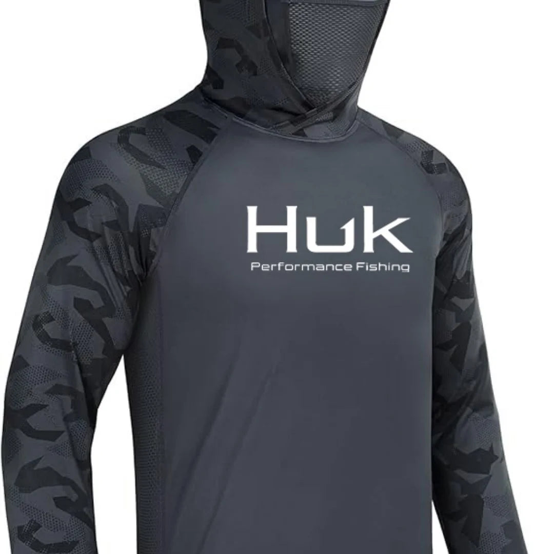HUK Hooded Fishing Shirt Unisex Range