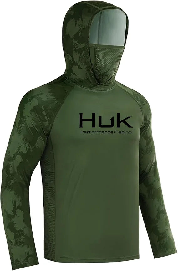 HUK Hooded Fishing Shirt Unisex Range