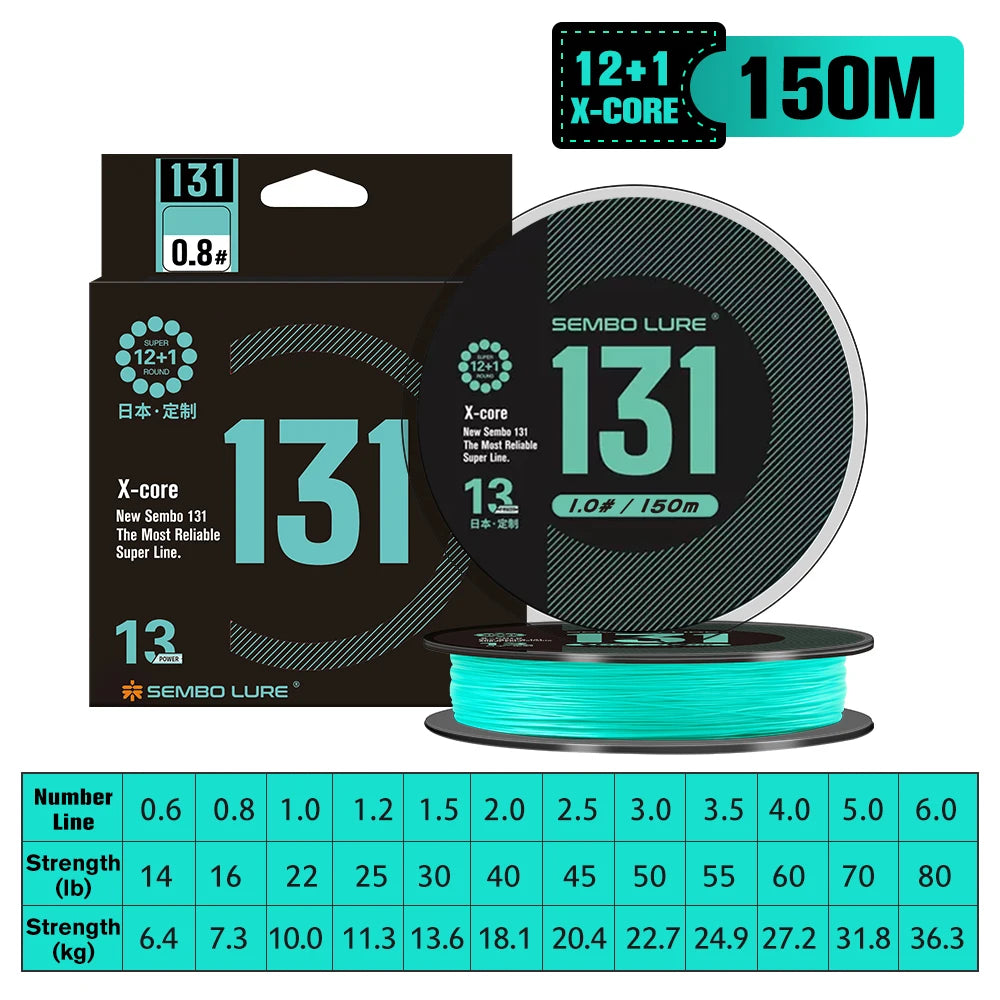 ZUKIBO Premium Braided Fishing Line | Floating PE Braid | 150m / 200m / 500m | Saltwater & Freshwater