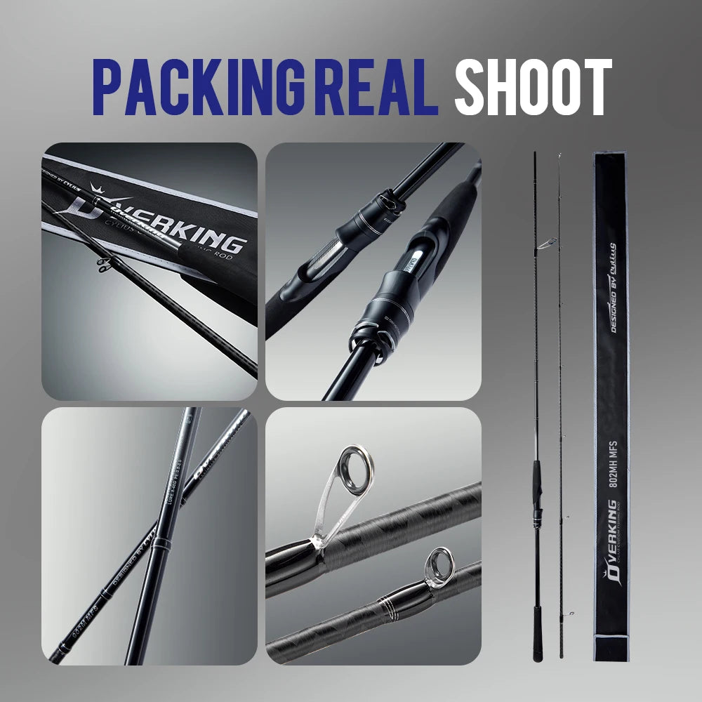 CYLIUS Overking Longcast Inshore Rod | 40T Carbon | Ultralight | Fuji Guides | 2-Piece Saltwater Spinning Rod