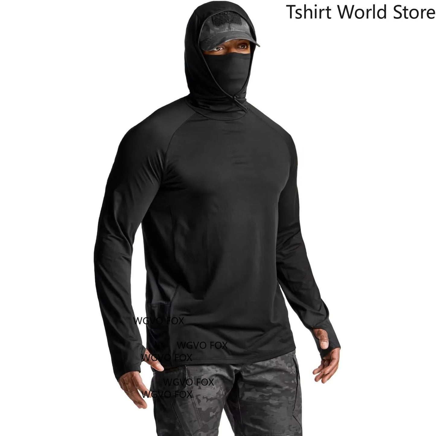 UPF 50+ Sun Protection Fishing Hoodie | Long Sleeve | Quick-Dry | Lightweight Outdoor Performance Shirt