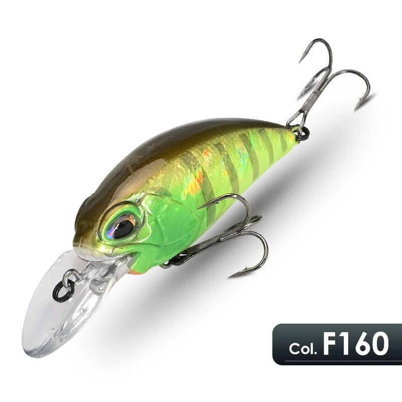 Slow Floating Crankbait – 6.5 cm / 14 g Hard Body Lure for Bream, Bass & Flathead