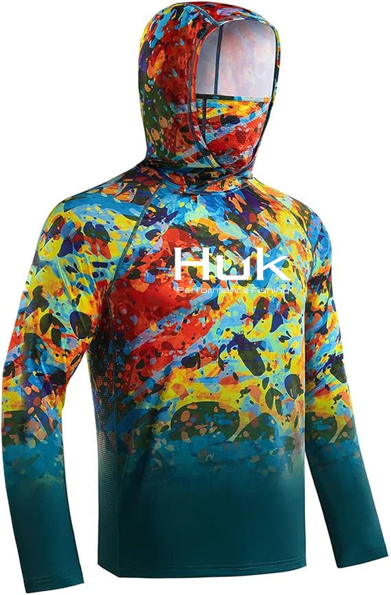 HUK Hooded Fishing Shirt Unisex Range