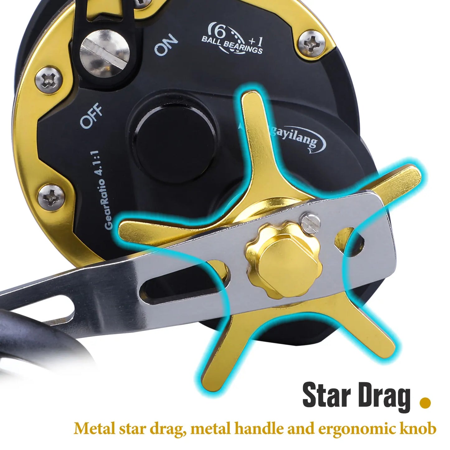 Sougayilang Trolling Fishing Reel | Overhead Line Counter Reel | Deep Sea Boat Fishing