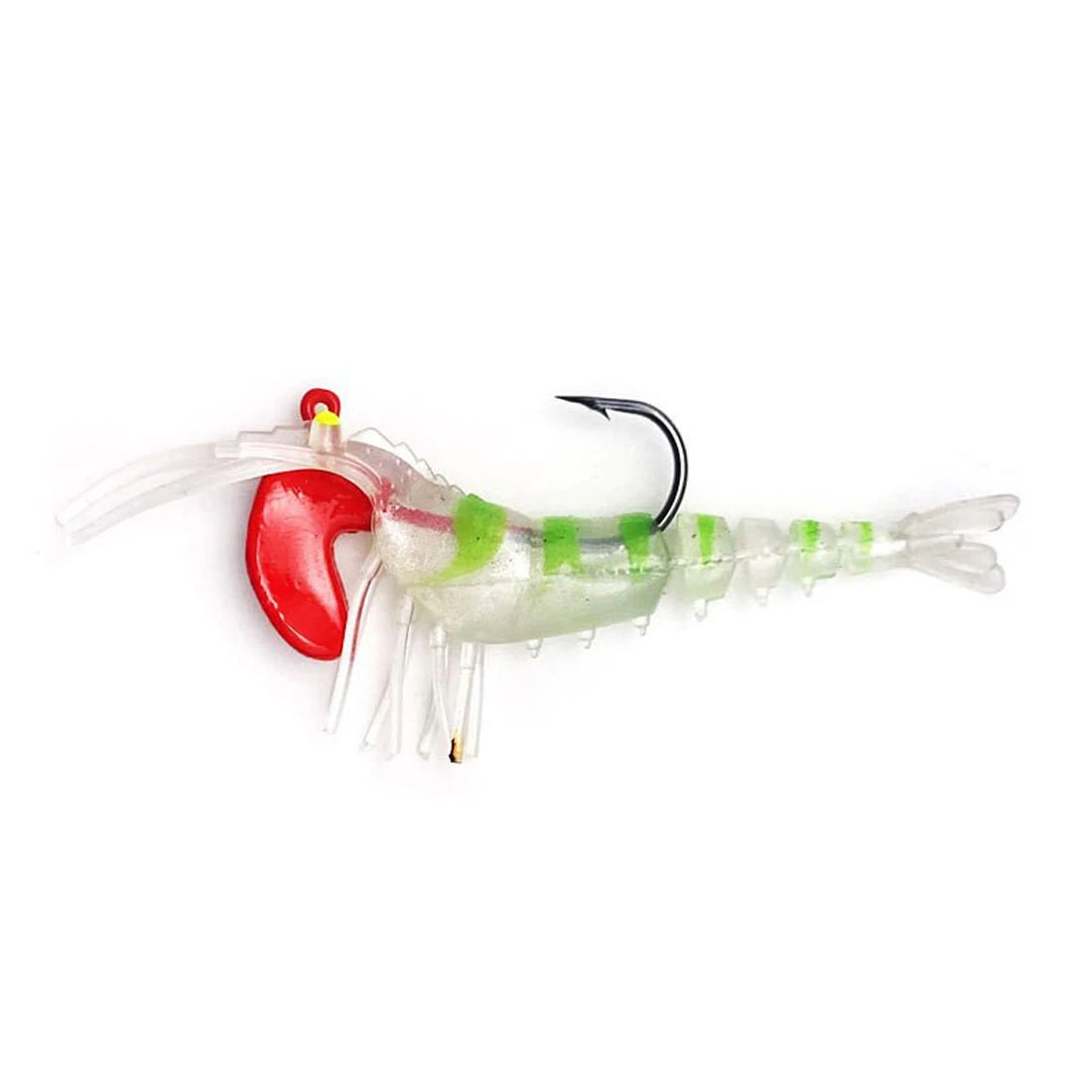 FishTrip 3Pcs Shrimp with Weight 5cm/7cm