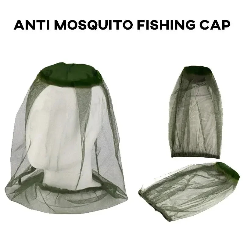 Anti-Mosquito Fishing Hat Net | Breathable Adjustable Mesh | Outdoor Protection for Fishing, Camping & Travel