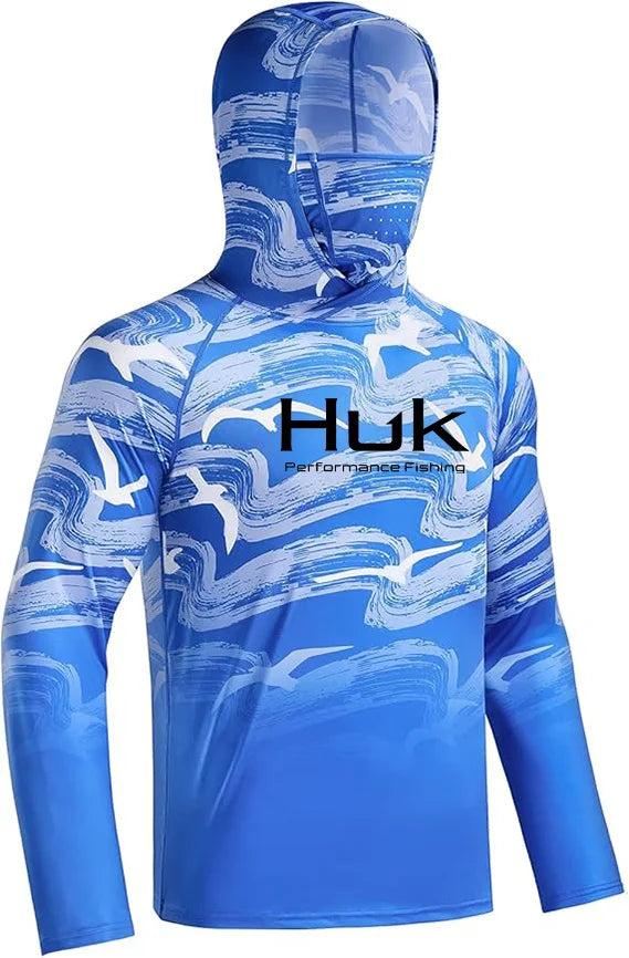 HUK Hooded Fishing Shirt Unisex Range