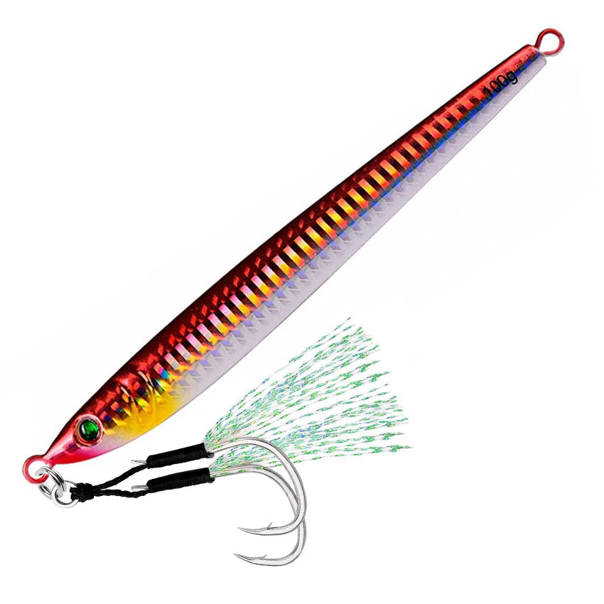 5-Piece Slow Jigging Lure Set – 60–100 g Metal Jigs (Saltwater Ready)