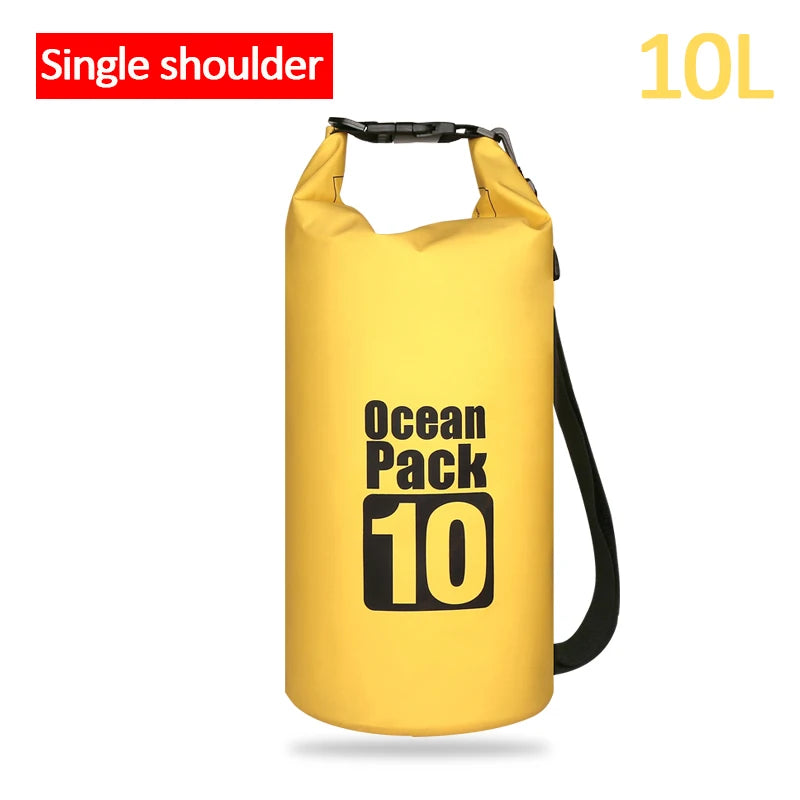 Waterproof Floating Dry Bag | 2L–30L | 500D | Fishing, Boating & Swimming