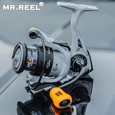 MR.REEL Spinning Reel | Shallow Alloy Spool | CNC Metal Handle | Bold Bail & Drag System