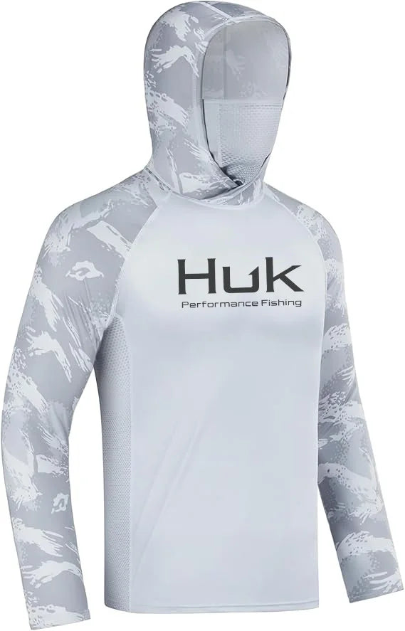 HUK Hooded Fishing Shirt Unisex Range