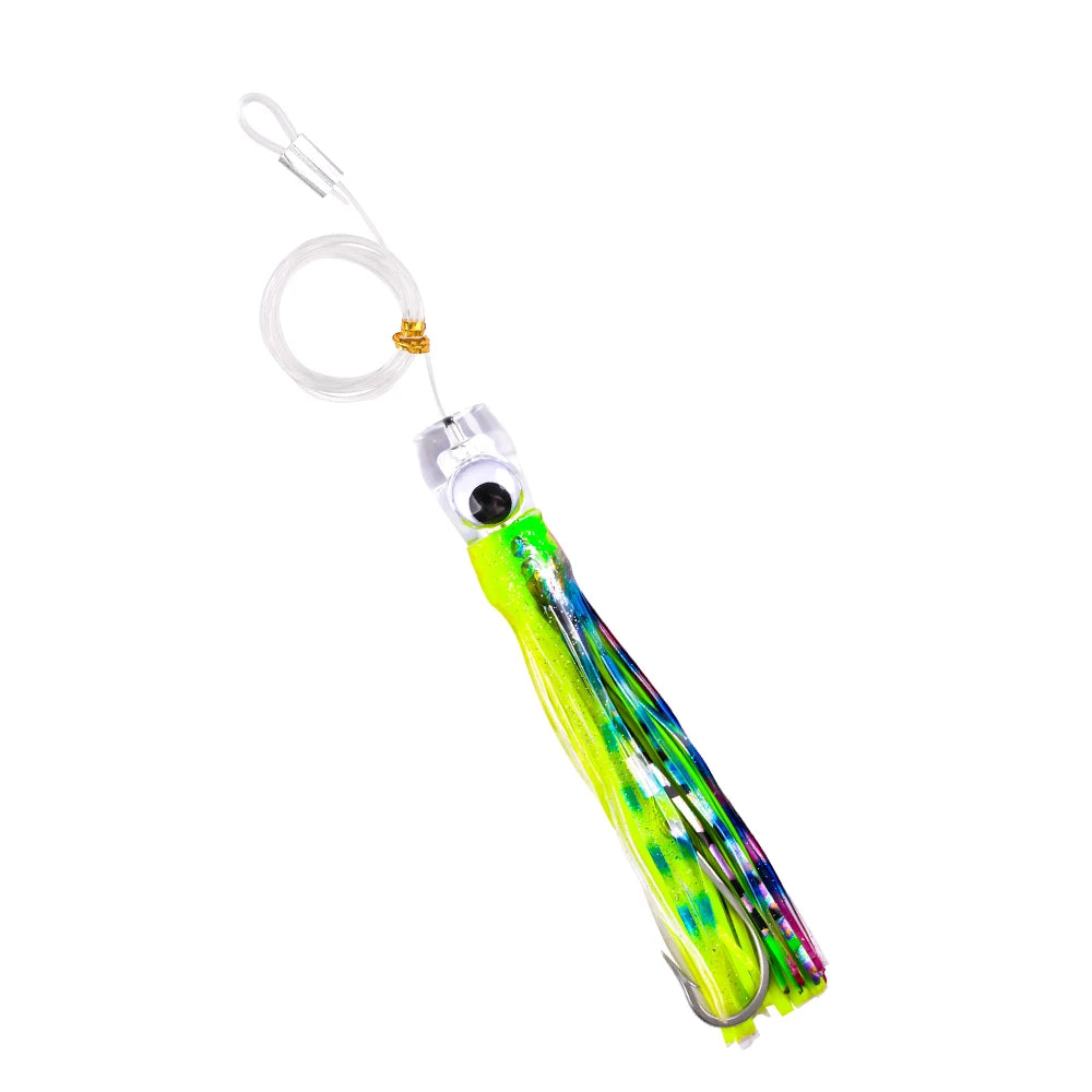Trolling Skirt Tuna Lures (5-Pack) | Rigged Big Game Saltwater Lures