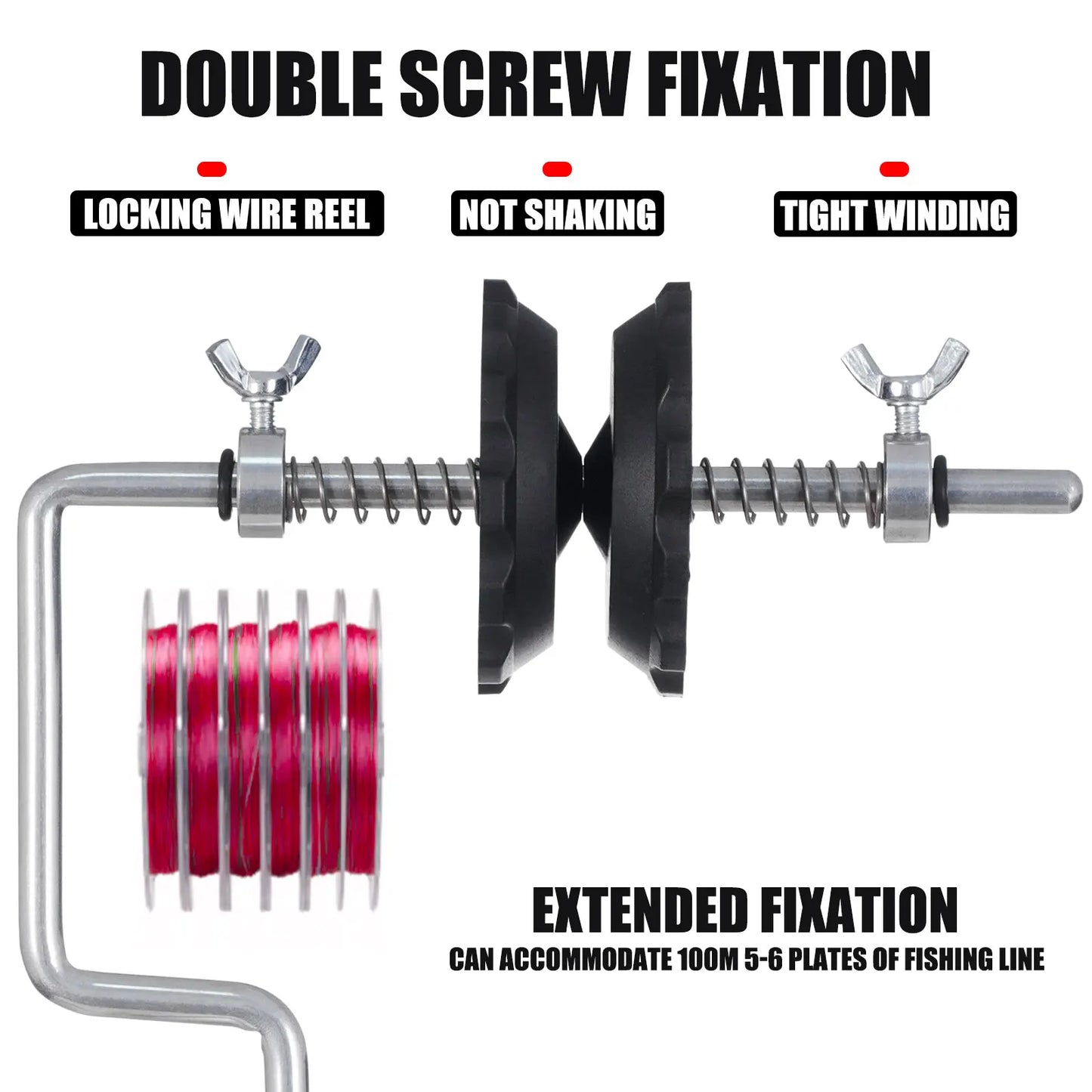 Fishing Line Spooler Tool – Tabletop Line Winder for Spinning & Baitcasting Reels