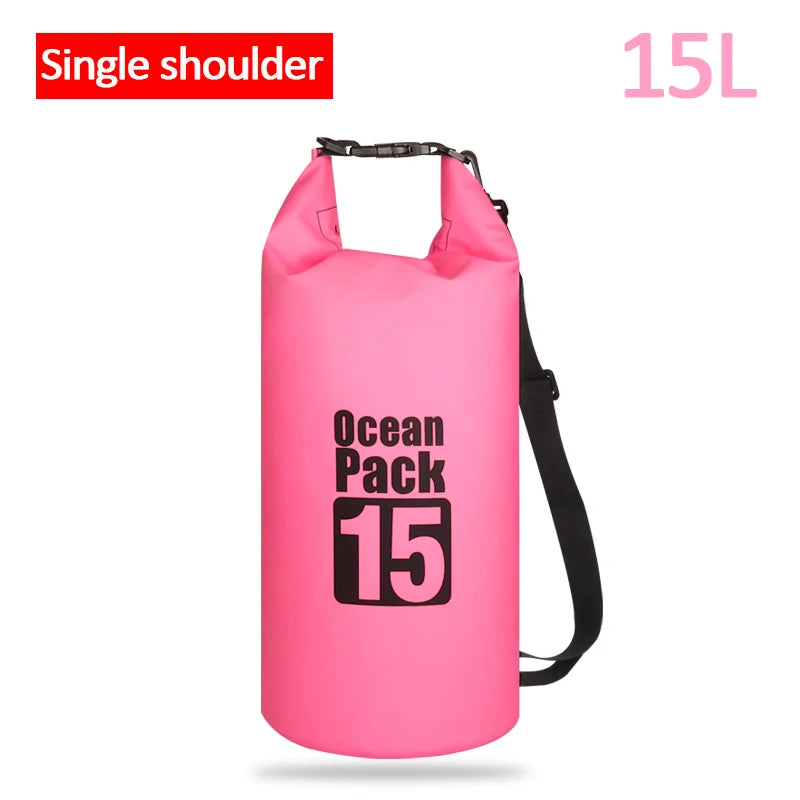 Waterproof Floating Dry Bag | 2L–30L | 500D | Fishing, Boating & Swimming