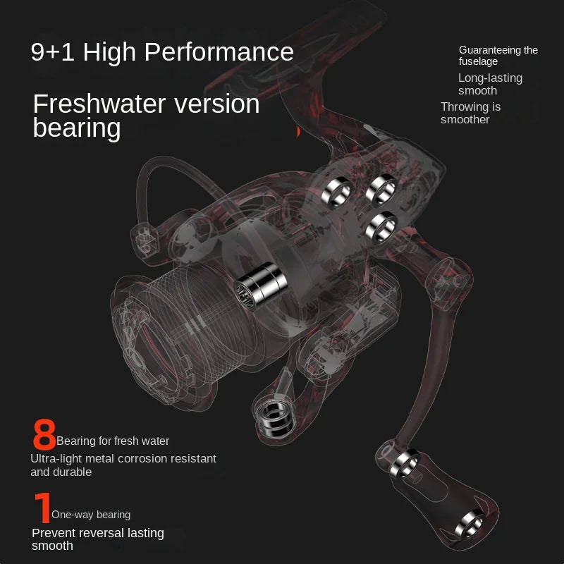 CHILENT CICADA1000 Spinning Reel | Ultralight Carbon Body | Waterproof | Freshwater & Saltwater