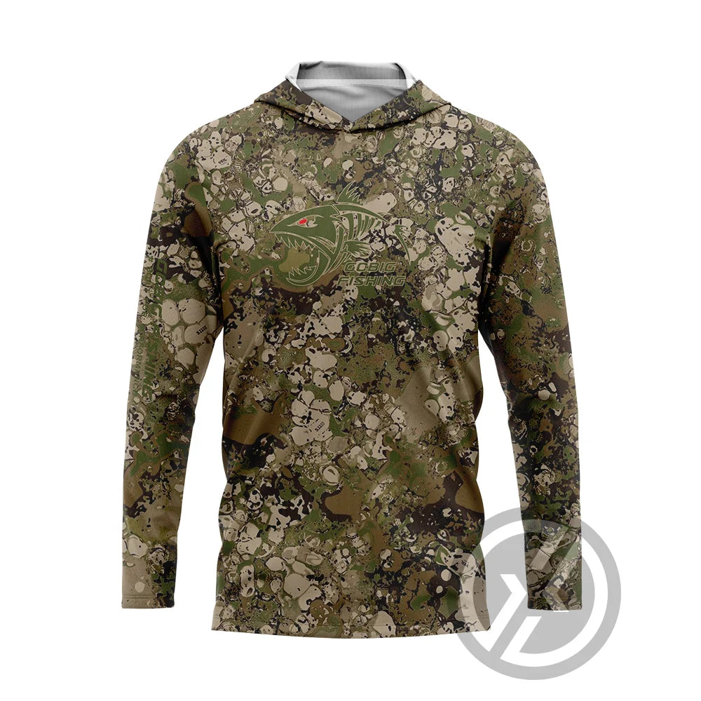 Men’s Long Sleeve Fishing Shirt – Quick-Dry, Breathable & UPF 50+ Sun Protection