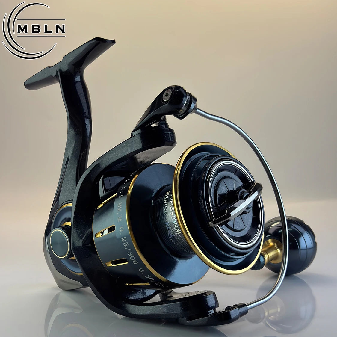MBLN Spinning Reel | 5.1:1 Gear Ratio | 5+1 Bearings | Aluminum Spool | Metal Handle & Stainless Shaft