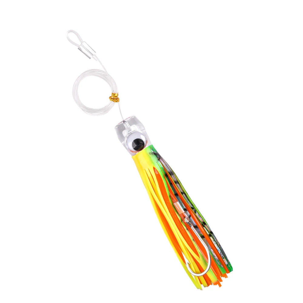 Trolling Skirt Tuna Lures (5-Pack) | Rigged Big Game Saltwater Lures