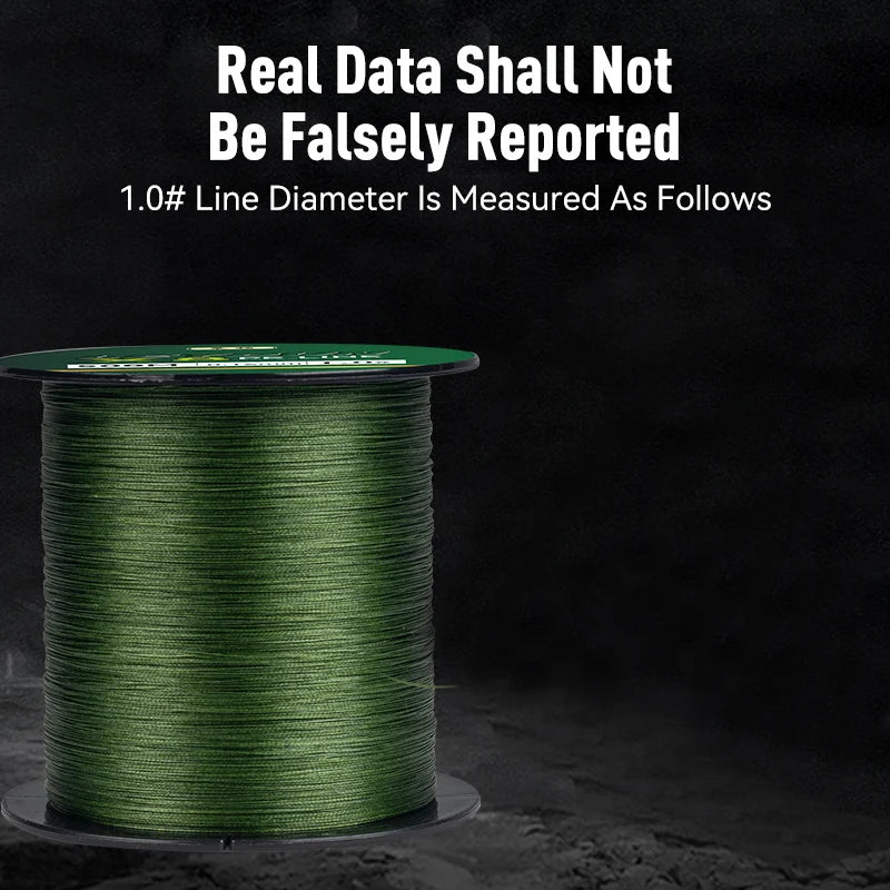 LEYDUN X8 Braided Fishing Line | 500m | 8-Strand PE | Super Smooth Multifilament