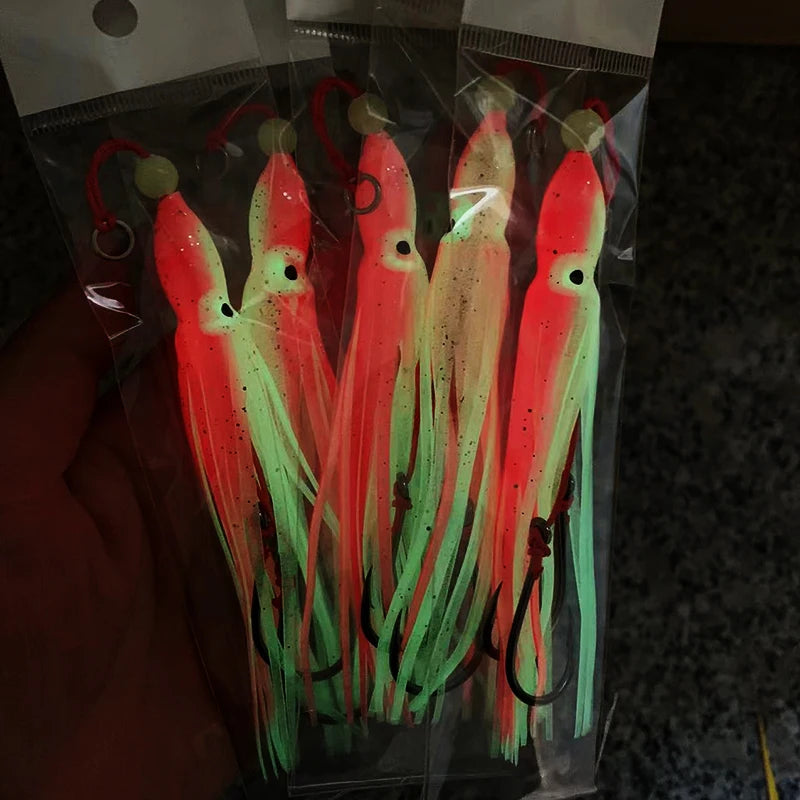 6pcs/pack Squid Imitation Assist Hooks