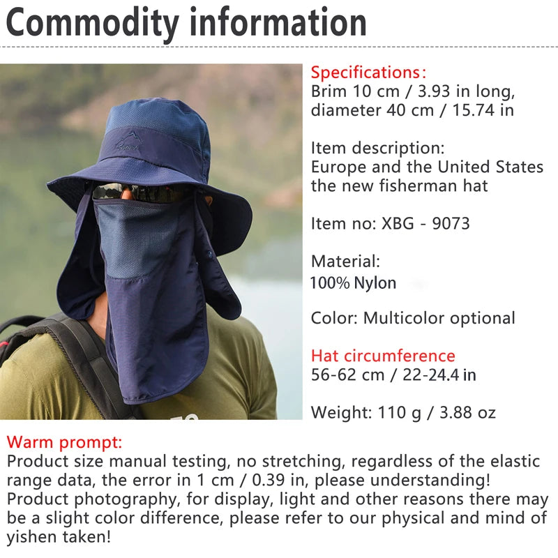Fisherman's Hat with faceshield