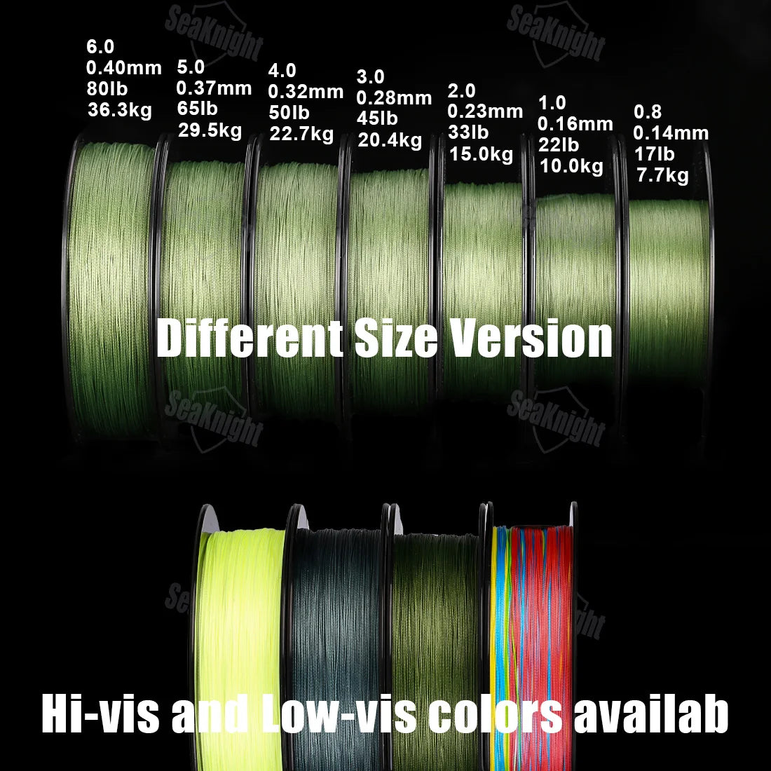 SeaKnight X9 PE Fishing Line | 300m / 500m | 9-Weave Braid | Si+ Coated | UV & Seawater Resistant