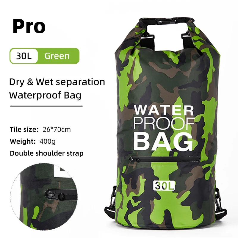 Waterproof Dry Backpack with Wet Separation Pocket | 15L / 30L