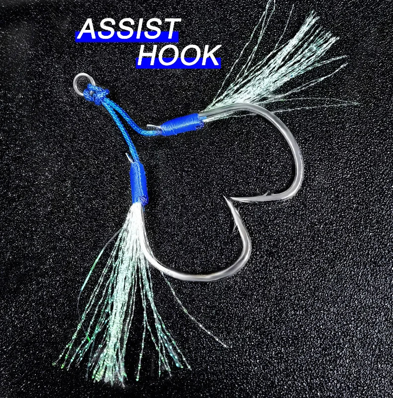 6Pcs Twin Assist Hook Slow Jigging