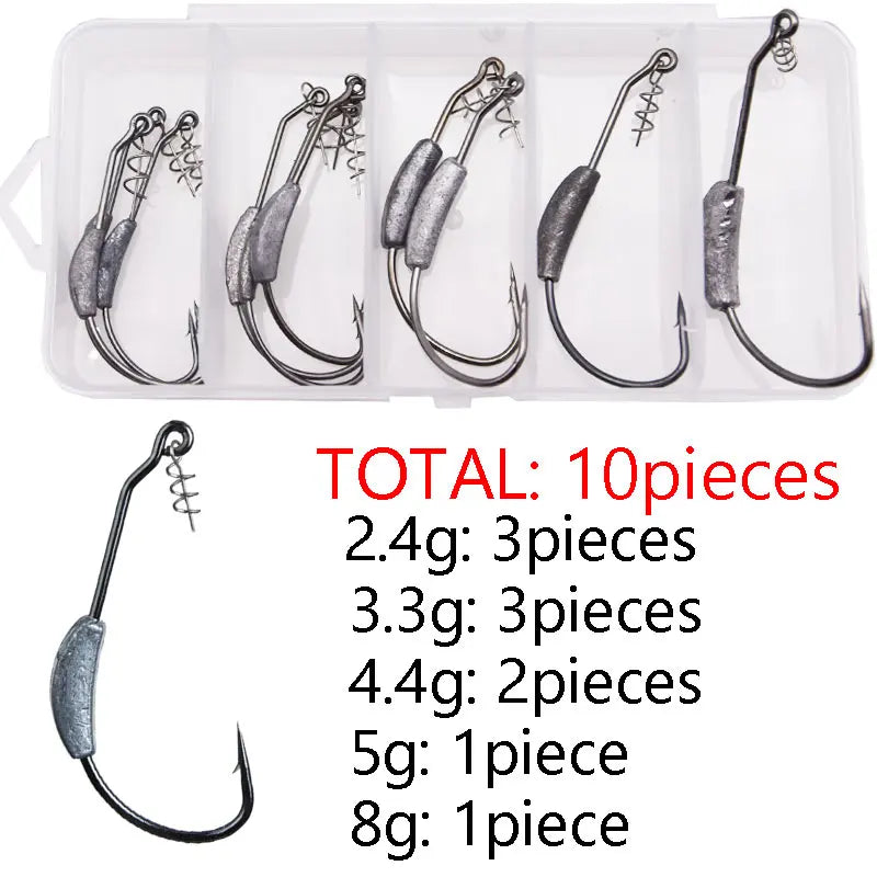 Bulk Jig Head Pack – Multiple Weights & Styles for Soft Plastics (Strong, Sharp & Salt-Ready)