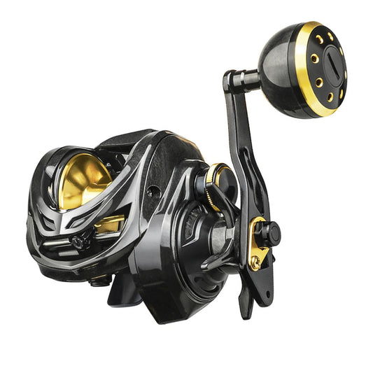 All-Metal Baitcasting Reel | 16KG Max Drag | 6.3:1 Gear Ratio | Power Handle & Ball Grip | 6+1BB Saltwater Reel