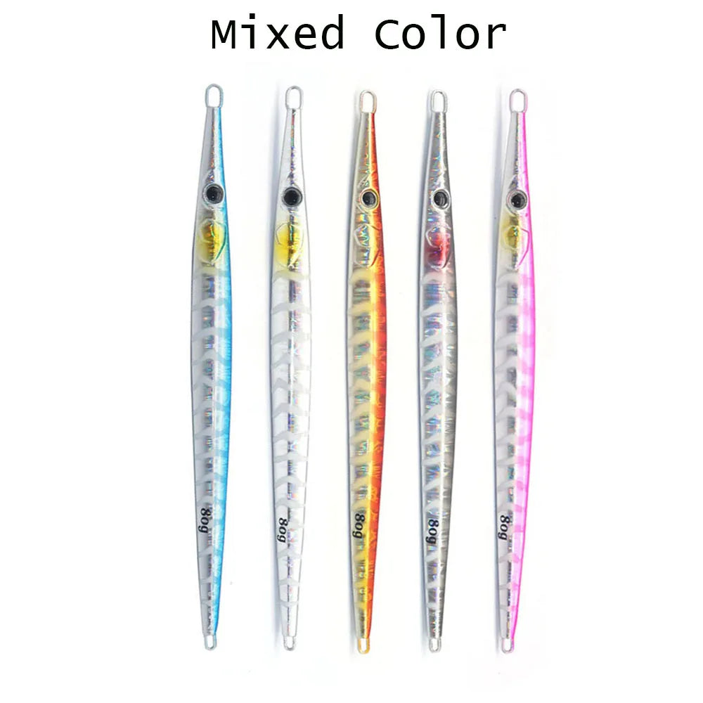 25-Piece Fast Sinking Slow Jig Set – 80–100 g Metal Jigs (Saltwater)