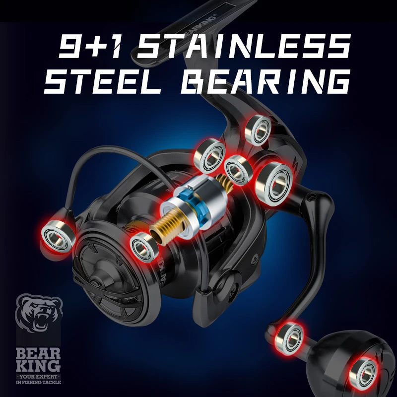 BEARKING Assassin Saltwater  Spinning  Reel 1000-6000 9+1BB 5.2:1 Max Drag 10-20KG