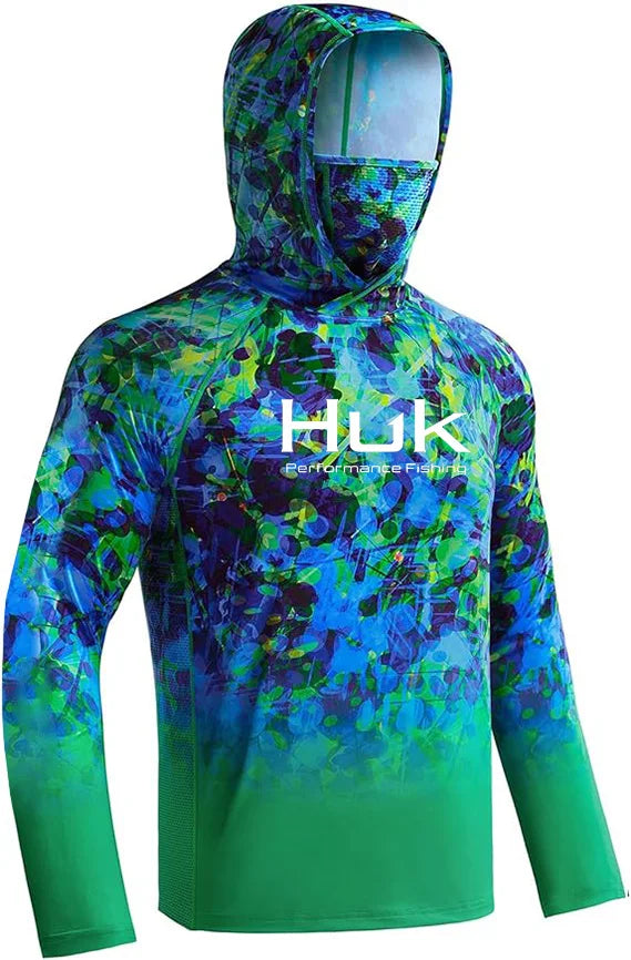 HUK Hooded Fishing Shirt Unisex Range