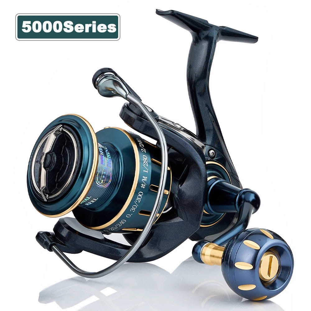 MBLN Durable Spinning Reel | Alloy Gear, Spool & Handle | CNC Arm | 5+1 Steel Bearings | Saltwater Ready