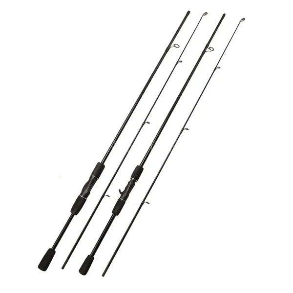 Carbon Lure Fishing Rod – 1.65 m Ultralight 2-Piece Spinning / Casting (103 g, High Sensitivity)