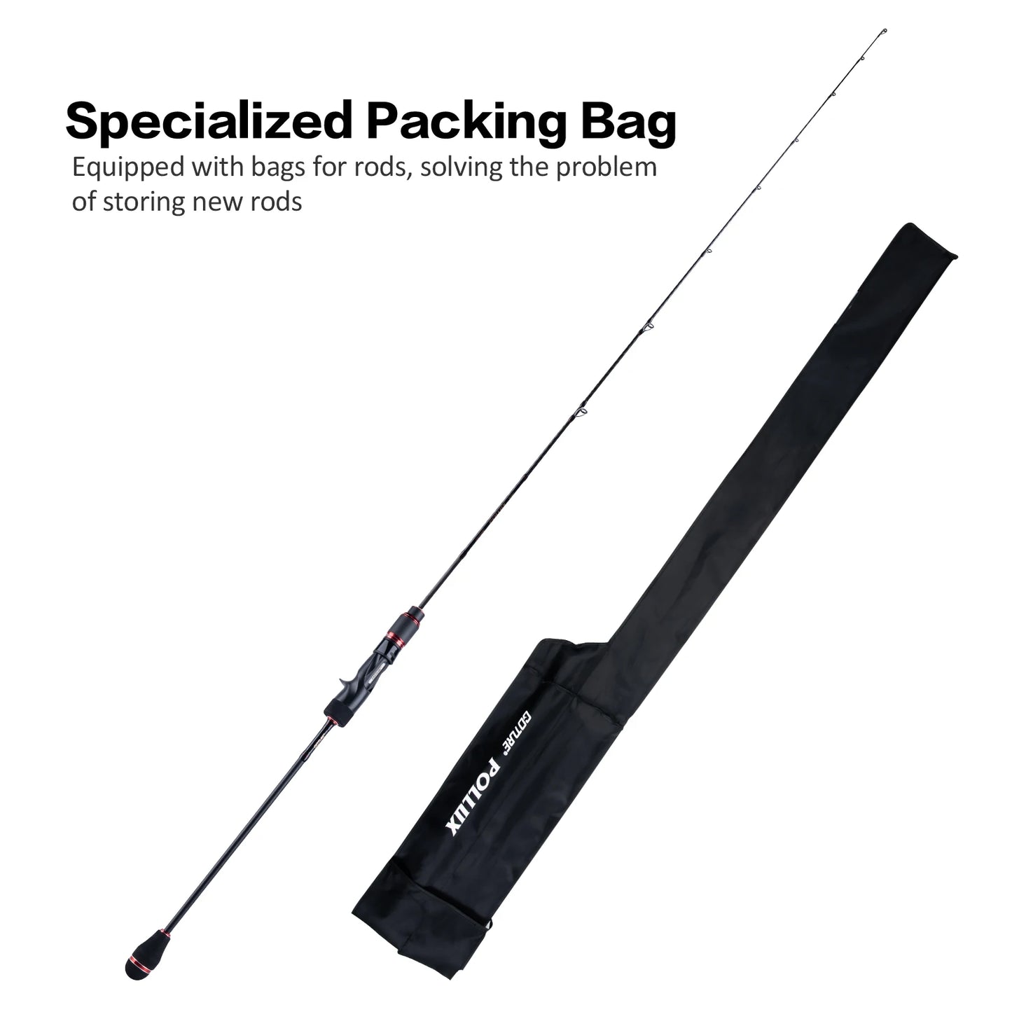 Slow Jigging Rod 1.83 m – 30T X Carbon Build with Fuji O-Rings, EVA Grip & ABS Reel Seat (PE 1–3, 260 g Max Lure)