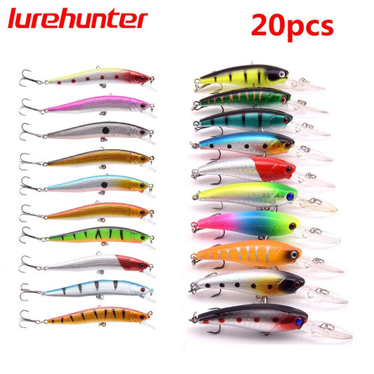 20 Minnow Lures Bulk Pack