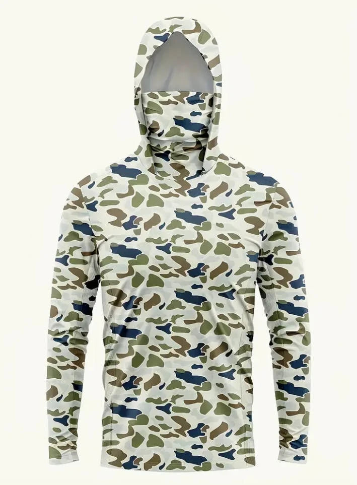 Men’s UV Fishing Hoodie | Long Sleeve Sun Protection Shirt | Lightweight & Quick-Dry