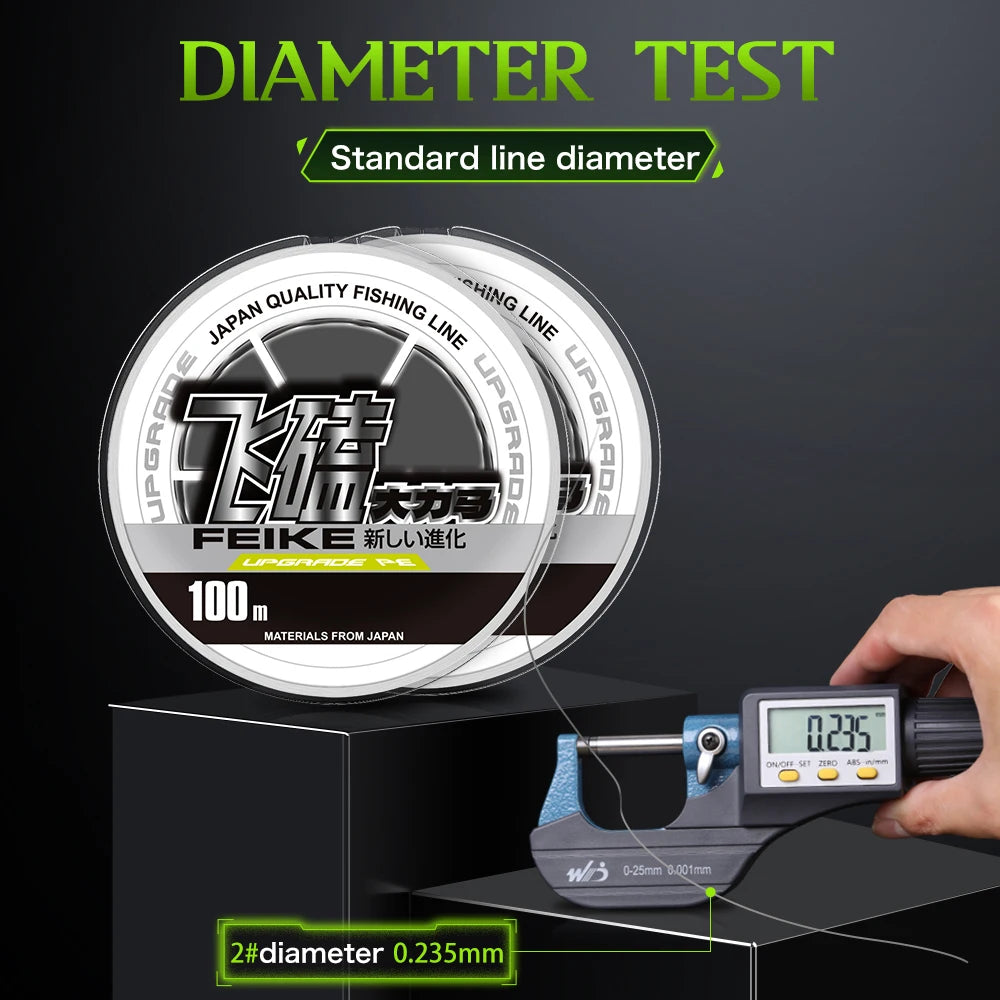 ZUKIBO Ultra Casting Braid | 100-1000m PE Braided Fishing Line | Thin, Strong & Smooth | Saltwater & Freshwater