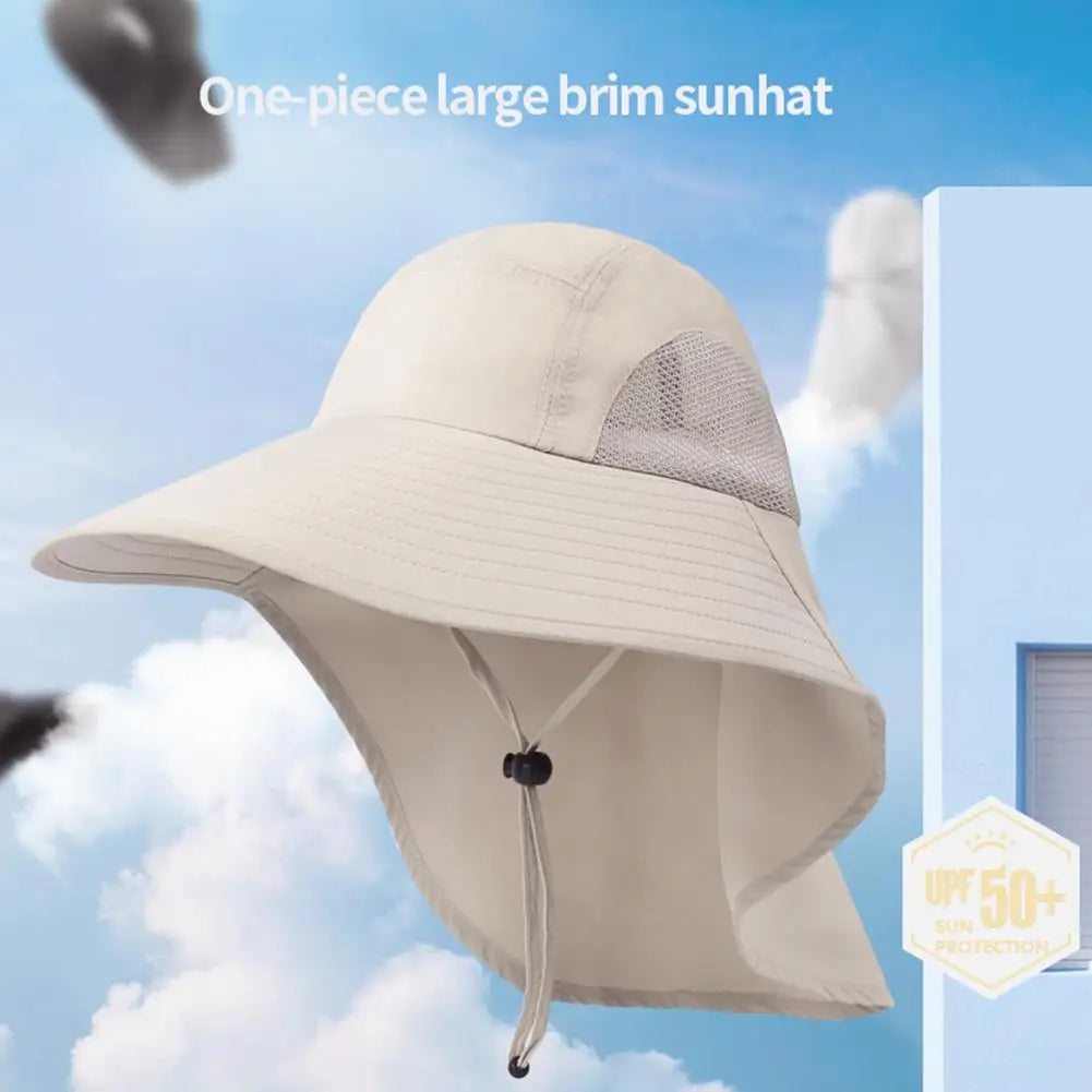Outdoor Fisherman Hat Wide Brim With Neck Cover