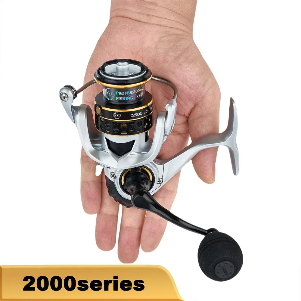 MBLN Heavy-Duty Spinning Reel | 25KG / 55LB Max Drag | Alloy Gear & Spool | CNC Metal Handle | Large Line Capacity