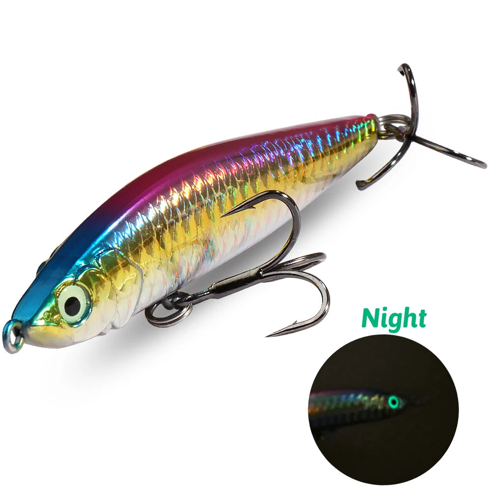 Sinking Pencil Bait – 9.8 cm / 16 g & 8.5 cm / 12 g Long-Casting Hard Lures (Salt & Freshwater)