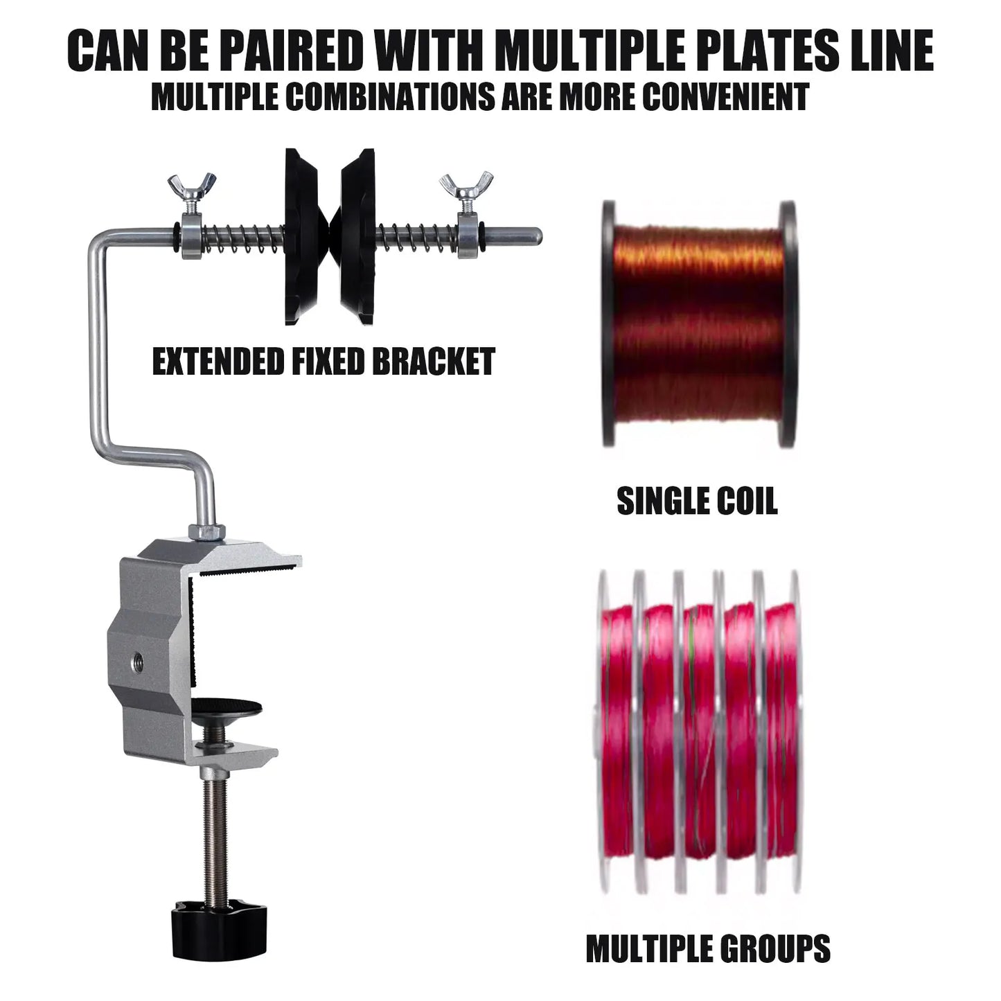 Fishing Line Spooler Tool – Tabletop Line Winder for Spinning & Baitcasting Reels