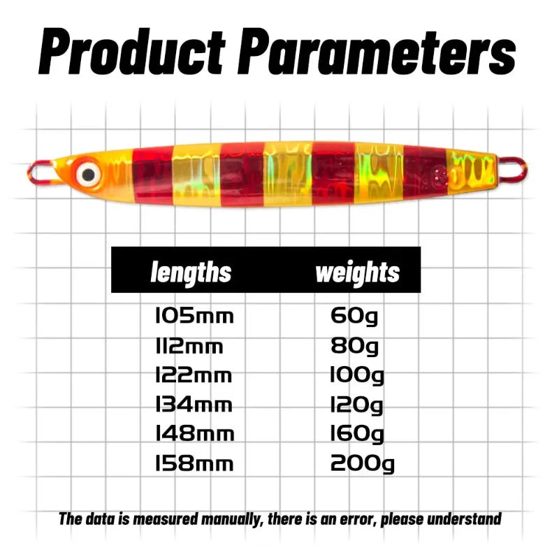 PRO BEROS Saltwater Big Jig 60g-200g